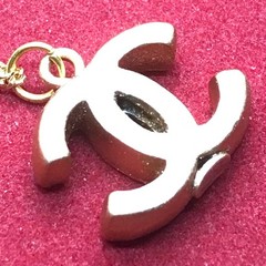 Authentic Chanel CoCo Mark Necklace, Gold, 03P