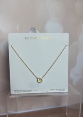Kendra Scott August Birthstone Peridot Gold Pendant Necklace