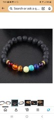 13 Lava Rock 7 Chakra Beaded Oil Diffuser Bracelet Unisex