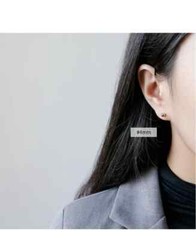 S925 Sterling Silver Round Ball Stud Earrings