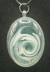 Green Multicolor Handmade Pendant Necklace (NSO0006)