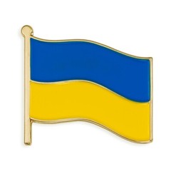 PinMart’s Ukraine World Flag Enamel Lapel Pin