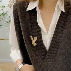 Vintage Brooch Sweater Suit Coat Accessories Corsage Badge Pearl Plant Brooches