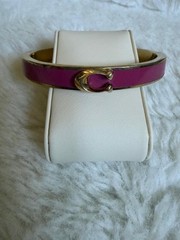 Coach Purple Enamel Bangle Bracelet