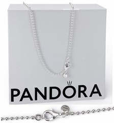 NEW 100% Authentic PANDORA 925 Sterling Silver Ball Chain Necklace 394452C00