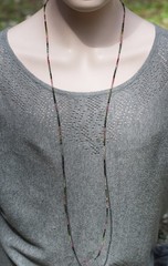 AAA Flashy Rainbow Moonstone Faceted Rondelle Gemstone Beads Women Necklace 24”