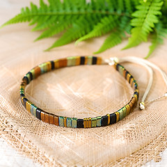Miyuki TilA 24k Gold Plated Handmade Boho Women Adjustable Healing Bracelet Gift