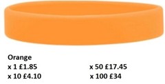 Silicone Wristbands Rubber Plain Reusable For Events Charity Fashion Bands-Adult