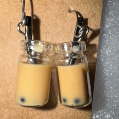 Boba Tea Dangle Earrings