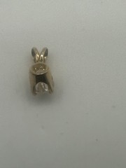 14K Yellow Gold Charm Fine Jewelry Clear Round Stone Pendant