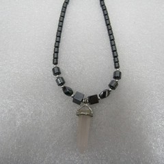 Women’s Jewelry Black Necklace Hematite Beads None Magnetic