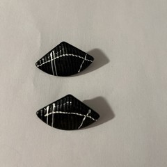 black and white earrings
