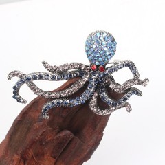 1pc Crystal Octopus Brooch – Friend Gift, Fits Dresses, Galas & Parties