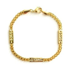 18K GOLD FILLED PLAIN BRACELET 7.5″ / PULSERA DE GOLD FILLED 7.5″ – BR113
