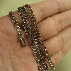 Pure Titanium Anti-allergy Necklace 3.5mm curb chain 55cm 60cm 70cm