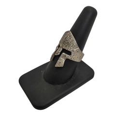 Sterling Silver Spartan Helmet Ring 11.7g Size 8 Warrior Gladiator Resizable