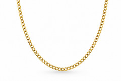 Real Genuine 1/20 Solid 14K Yellow Gold Cuban Curb Chain Necklace 6mm – 20 inch