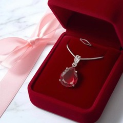 Certified 37.25 Ct Natural Red Red Ruby 925 Solid Silver Pendant Loose Gemstone