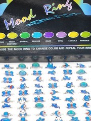 30 Cute Cartoon Animal Mood Ring Adjustable Women Kids Gift Change Color Jewelry