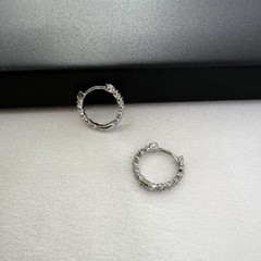 14mm Small Silver Hoop Earrings for Women
