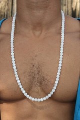 Nature Moonstone Smooth Round Gemstone Beads Handmade Men & Women Necklaces 18”