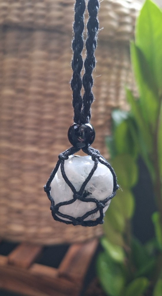 rainbow moonstone necklace