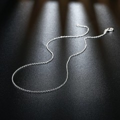 10PCS wholesale 925 sterling solid silver 1MM 16-30inch snake chain necklace