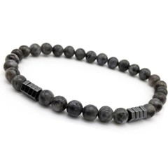 Geometric Beaded Men Bracelets Simple Fashion 6mm Stone Bangles Jewelry Bracelet