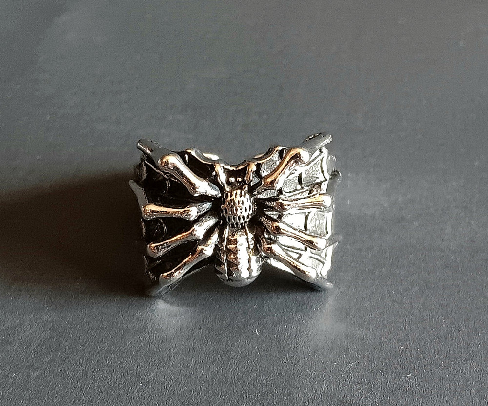 Spider Adjustable Ring Gothic Biker Resizable Open Ring