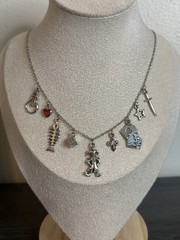 NEW Handmade Silver Medieval Style Charm Necklace
