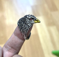 Vintage Eagle Adjustable Ring 925 Sterling Silver Women Mens Jewellery Gift