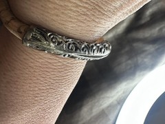 Corkforme Cork Bracelet Small Silver Tone Bar Made In Portugal Unisex Jewelry