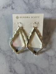 Kendra Scott Sophie Gold-Tone Dangle Drop Earrings Pre Owned slightly used