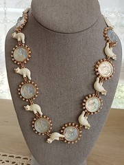Kirks Folly Unsigned Angle Enamel Necklace