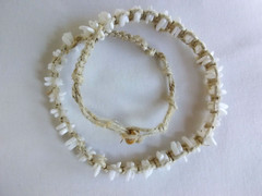 Seashell Braided Hemp Surfer Boho Necklace Ethnic Tribal 18″ Gift US Seller New