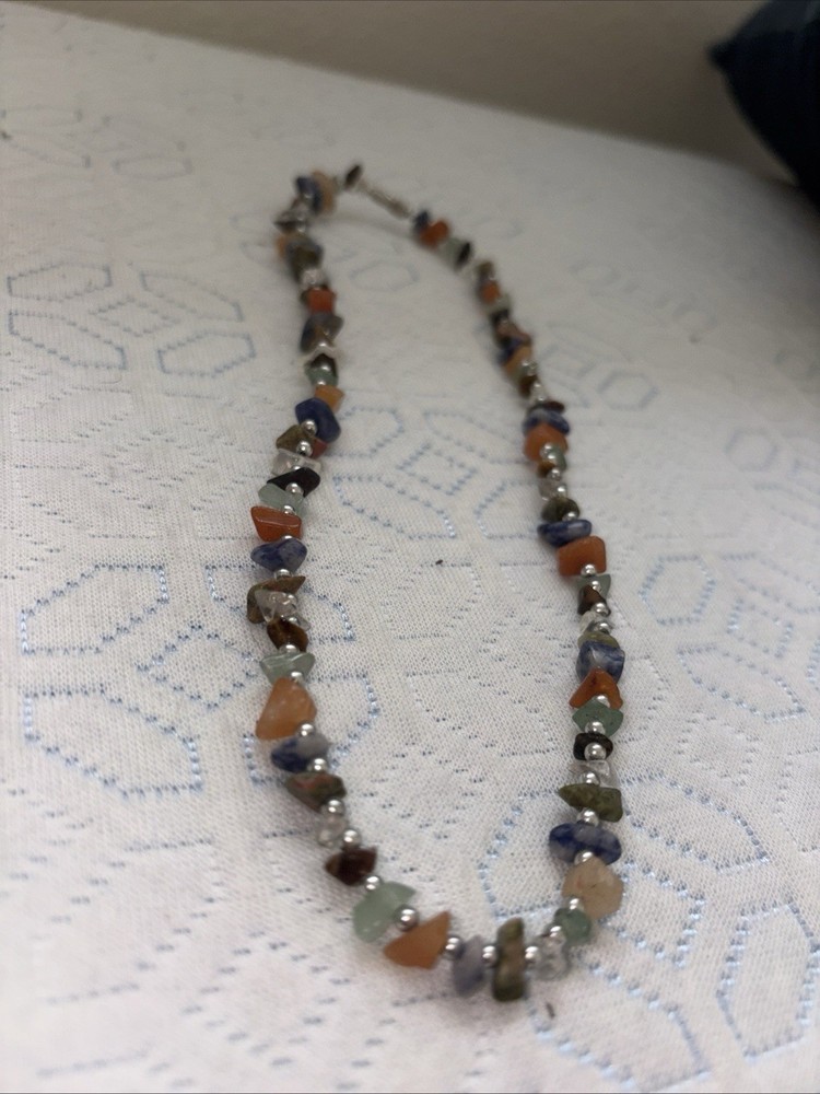 Beaded Gemstone Necklace