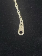 925 Sterling Silver Infinity Charm Pendant Cable Chain Necklace CZ Clear