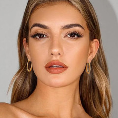 Chunky Hoop Earrings for Women, 14K Gold Plated Oval Hoop Earrings with 925 Ster