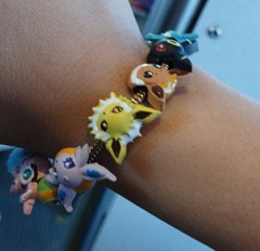Anime jewelry wrist wear Evolution Family charm / Eevee bracelet