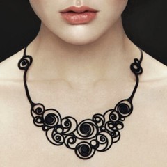 Skin hypoallergenic tattoo necklace beach jewelry adjustable Batucada woman gift