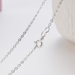 925 Sterling Silver Chain Necklace 45cm Women Layered Dainty Jewelry Gift