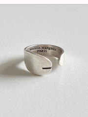 Maison Margiela – Tabi Brushed Silver-Tone Ring – Silver