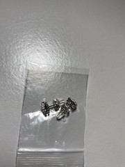VVS Moissanite Flower Cluster Stud Earrings GRA Certified 7.5mm White Gold 925