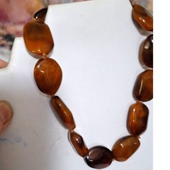 Acrylic Choker Collar Necklace Stone Look Cottagecore Old Money City Chic