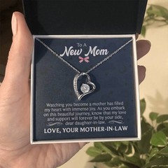 New Mom Necklace, Mother’s Day Gift, Christmas gift, Birthday gift, heart pendan