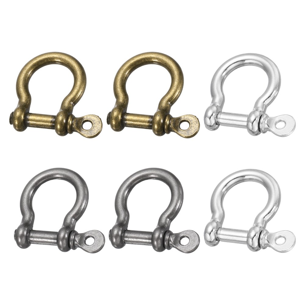 6 Piece Chain Ring 8.5mm Silver/Bronze