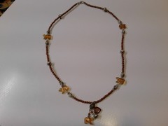 Vintage Bear Necklace 925 Silver – 26″ total length