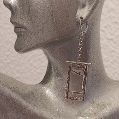 Guillotine Dangle Earrings Punk Goth Halloween