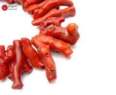 50-70mm Branch Natural Red Coral Necklace for Women Jewelry Long Necklace 18″