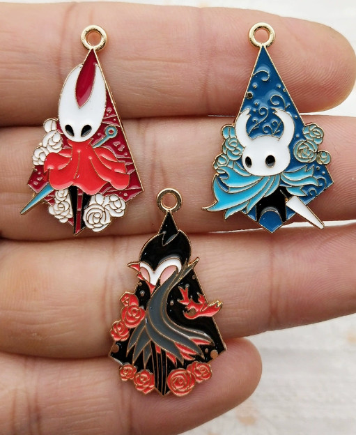 60pcs anime mix Metal Charm DIY keychain earring Pendant Necklace Jewelry Making